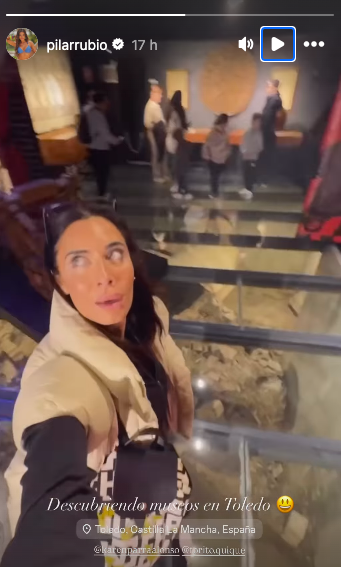 Pilar Rubio visita varios museos en Toledo