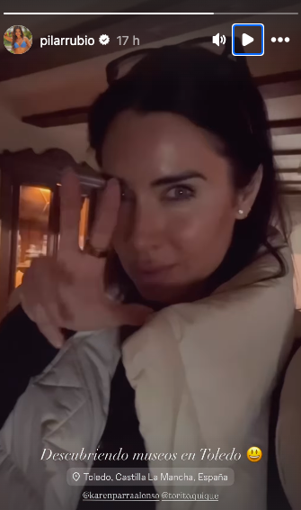 Pilar Rubio visita varios museos en Toledo